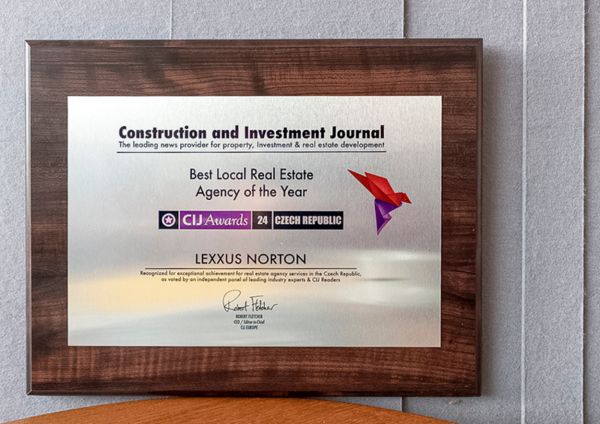 Společnost LEXXUS získala prestižní ocenění na CIJ Awards: Nejlepší lokální realitní kancelář